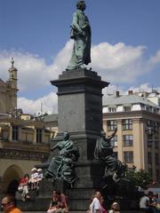 Adam Mickiewicz Monument in Kraków, Poland