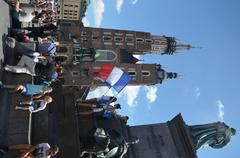 World Youth Day participants at Krakow Main Square