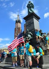 Pilgrims at World Youth Day 2016 in Krakow