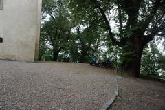 Main entrance gate of Tyniec Abbey in Poland