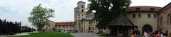 The Benedictine Abbey in Tyniec viewed from a distance