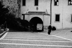 Entrance to Tyniec Abbey in Poland