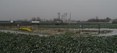 Gas pipeline and heating pipeline in Prague-Třeboradice, with Baumit factory and former sugar refinery in Čakovice, Czech Republic