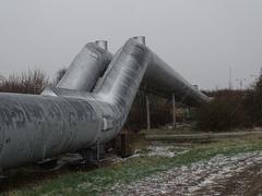 Long-distance heating pipeline in Třeboradice and Čakovice, Prague, Czech Republic