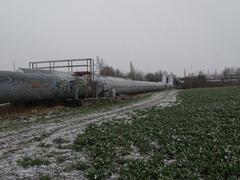 long-distance heating pipeline in Prague