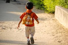 Kid enjoying a walk at Nehru Zoological Park, Hyderabad