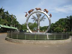 Nehru Zoological Park entrance in Hyderabad, India