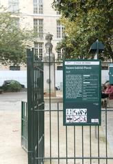 Square Gabriel-Pierné entrance in Paris 6th arrondissement