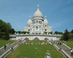 Sacre-Coeur Basilica in Paris during the afternoon