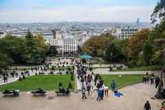 Montmartre in Paris, France with its charming streets and historic architecture