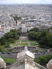 View of Paris from the top of the Basilique du Sacré-Cœur de Montmartre