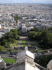 View of Paris from the top of the Basilique du Sacré-Cœur de Montmartre