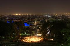 Night view of Paris from Sacré-Cœur