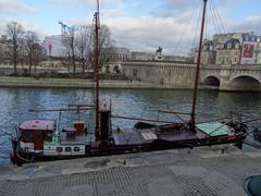 View of square du Vert-Galant in Paris