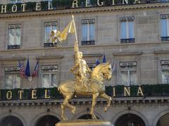 Statue of Jeanne d'Arc in Paris, Place des Pyramides