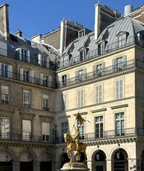 Equestrian sculpture of Joan of Arc at Place des Pyramides, Paris