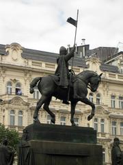 Statue of Saint Wenceslas in Wenceslas Square