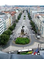 Views from dome of National Museum in Prague