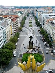 Views from the dome of the National Museum in Prague