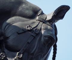 Statue of Saint Wenceslas on horseback at Wenceslas Square, Prague