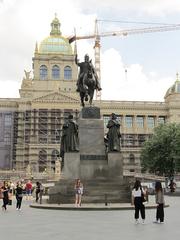 Statue of Saint Wenceslas in Wenceslas Square, Prague