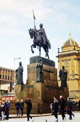 Statue of St. Wenceslas on Wenceslas Square in Prague