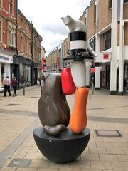 Politically correct statue in Cambridge featuring Snowy Farr