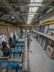 Water treatment pumps at Fresh Pond in Cambridge