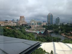 Sunway Lagoon amusement park with water attractions and greenery