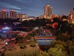 Sunway Lagoon at night