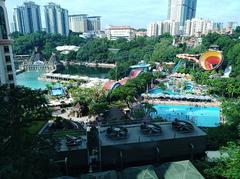 Sunway Lagoon amusement park during the day