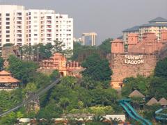 Lost City of Gold rollercoaster at Sunway Lagoon in Selangor, Malaysia