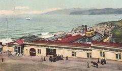 Electric Cars for Golden Gate Park near Sutro Baths in 1907