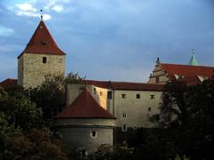 Pražský hrad northeast view with Černá věž and Daliborka