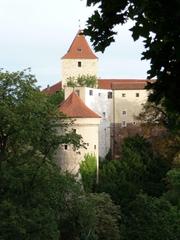 Daliborka Tower from the Castle Garden