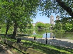 Central Park Harlem Meer in Manhattan New York