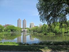 Central Park Harlem Meer in Manhattan New York