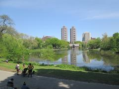 Central Park Harlem Meer in Manhattan, New York