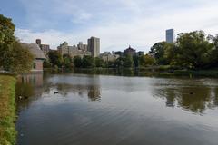 Harlem Meer in Central Park, Manhattan, New York City