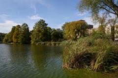 Harlem Meer in Central Park, Manhattan, New York City