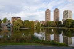 Harlem Meer in Central Park, Manhattan, New York City