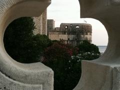 Bokar Fortress view from Pile Gate in Dubrovnik