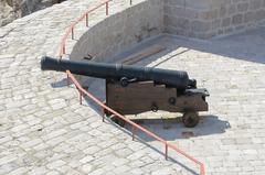 Cannon on Bokar Fortress in Dubrovnik