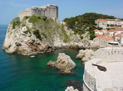 Dubrovnik Harbor from the Old City walls, Dubrovnik, Croatia