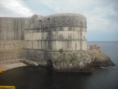 medieval fortress in old town of Dubrovnik