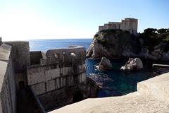 Dubrovnik Old City Walls on a clear day