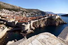 Dubrovnik's Lovrijenac Fortress and Gradac Park on December 30, 2016