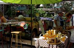 Farmer's market in Szimpla Kert, Budapest