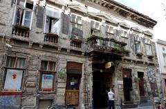 Szimpla Kert ruin bar in Budapest's Jewish Quarter