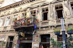 Szimpla Kert ruin bar in Erzsébetváros, Budapest